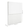Cabeceira Solteiro 90 cm Com Frame Luna Suede Branco Artte