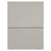Cabeceira Solteiro 90 cm Com Frame Luna Suede Cinza Claro Artte