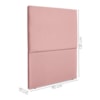 Cabeceira Solteiro 90 cm Com Frame Luna Suede Rosa Artte