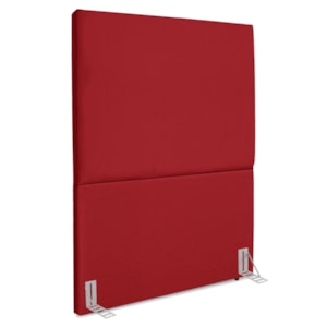 Cabeceira Solteiro 90 cm Com Frame Luna Suede Vermelho Artte