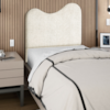 Cabeceira Solteiro 90 cm Com Frame Selena Boucle Cru Artte