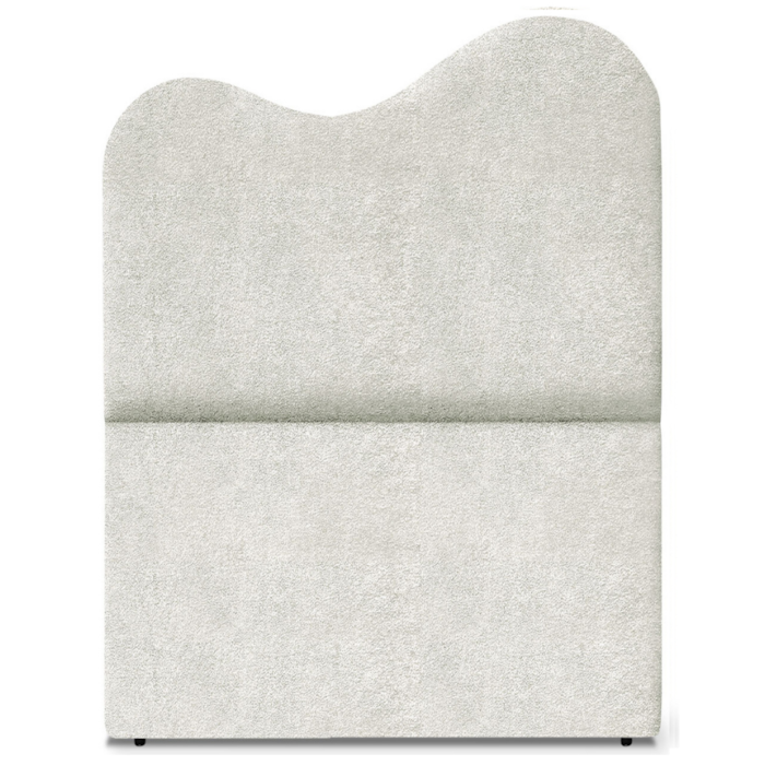 Cabeceira Solteiro 90 cm Com Frame Selena Boucle Prata Artte