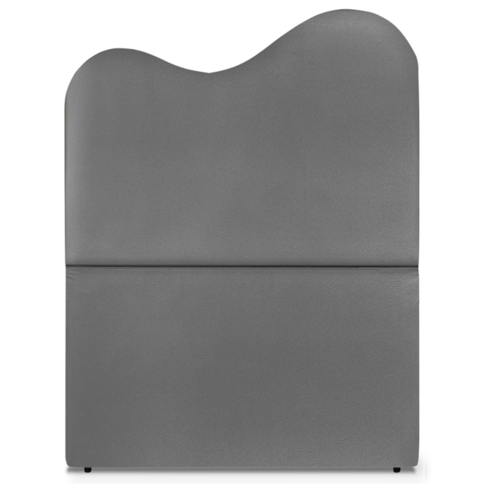 Cabeceira Solteiro 90 cm Com Frame Selena Corino Cinza Artte