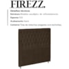 Cabeceira Solteiro 90 cm Firezz Veludo SL 942 Peer