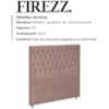 Cabeceira Solteiro 90 cm Firezz Veludo SL 949 Peer