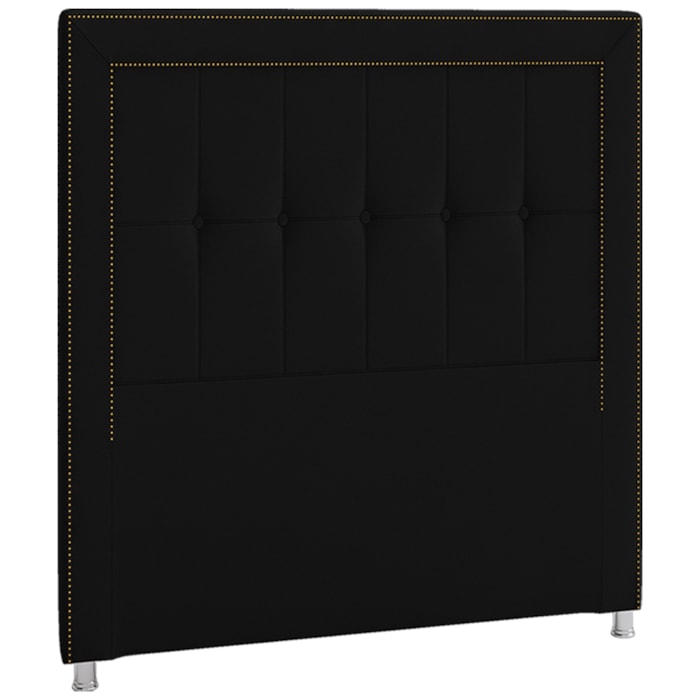 Cabeceira Solteiro 90 cm Napoll Veludo SL 944 Peer