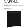 Cabeceira Solteiro 90 cm Napoll Veludo SL 944 Peer