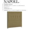 Cabeceira Solteiro 90 cm Napoll Veludo SL 945 Peer