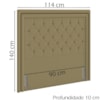 Cabeceira Solteiro 90 cm Padov Veludo SL 945 Peer
