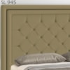 Cabeceira Solteiro 90 cm Padov Veludo SL 945 Peer
