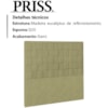 Cabeceira Solteiro 90 cm Priss Linho SL 75 Peer