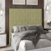 Cabeceira Solteiro 90 cm Priss Linho SL 75 Peer