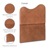 Cabeceira Solteiro 90 cm Selena Com Frame Corino Camel Artte