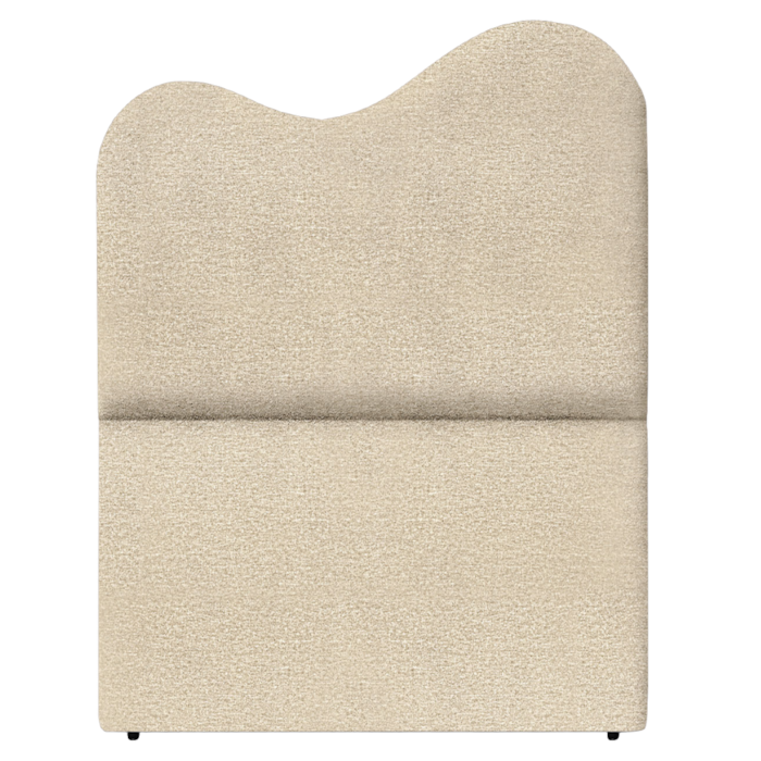 Cabeceira Solteiro 90 cm Selena Com Frame Linho Bege Artte
