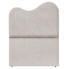 Cabeceira Solteiro 90 cm Selena Com Frame Linho Cinza Claro Artte