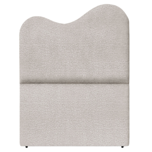 Cabeceira Solteiro 90 cm Selena Com Frame Linho Cinza Claro Artte