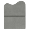 Cabeceira Solteiro 90 cm Selena Com Frame Linho Cinza Escuro Artte