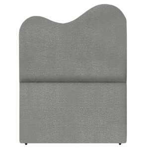 Cabeceira Solteiro 90 cm Selena Com Frame Linho Cinza Escuro Artte