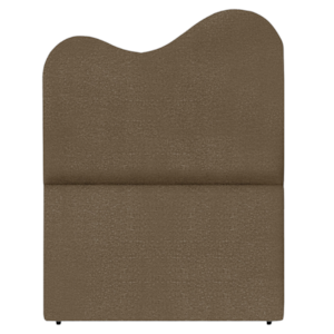 Cabeceira Solteiro 90 cm Selena Com Frame Linho Marrom Artte