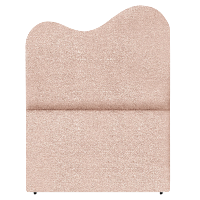 Cabeceira Solteiro 90 cm Selena Com Frame Linho Rose Artte