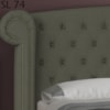 Cabeceira Solteiro 90 cm Valenn Linho SL 74 Peer