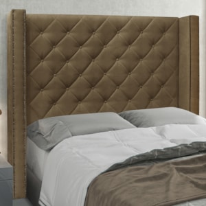 Cabeceira Solteiro 90 cm Vicenza Suede Caramelo Ezz Milani Store