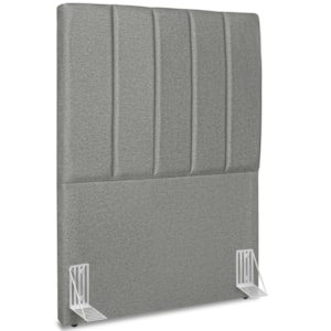 Cabeceira Solteiro 90cm Allia Linho Cinza Escuro RM Cabeceira Solteiro 90cm Allia Linho Cinza Escuro RM