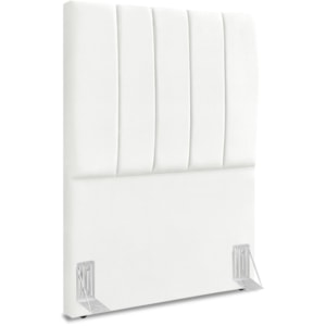 Cabeceira Solteiro 90cm Allia Suede Branco RM Cabeceira Solteiro 90cm Allia Suede Branco RM