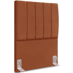 Cabeceira Solteiro 90cm Allia Suede Terracota RM Cabeceira Solteiro 90cm Allia Suede Terracota RM
