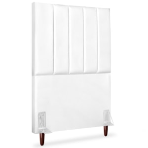 Cabeceira Solteiro 90cm Arlla Corano Branco RM Cabeceira Solteiro 90cm Arlla Corano Branco RM