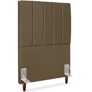 Cabeceira Solteiro 90cm Arlla Linho Marrom RM Cabeceira Solteiro 90cm Arlla Linho Marrom RM