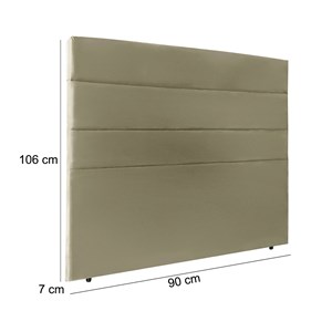Cabeceira Solteiro 90cm Bia Suede Taupe ID Milani Store