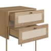 Cabeceira Solteiro e Mesa Cabeceira Palinha 28976 Hanover Dourado Artesano