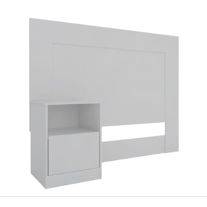 Cabeceira Solteiro London Branco Rosa Flex Demobile