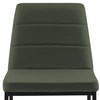 Cadeira Decorativa Base Aço Preto F36 Linho Verde Dmobiliario