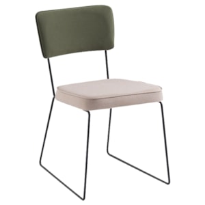 Cadeira Decorativa Pes Preto F53X1 Linho Bege Verde Dmobiliario Cadeira Decorativa Pes Preto F53X1 Linho Bege Verde Dmobiliario