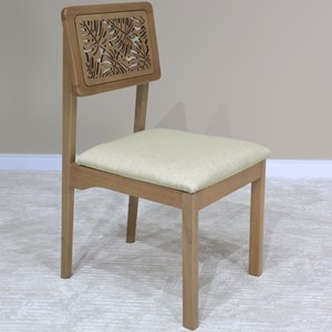 Cadeira Decorativa Royal Pes Madeira Amendoa Nacc