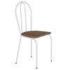 Cadeira Tubular America 004 Branco Assento Rattan ARTEF
