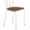 Cadeira Tubular America 004 Branco Assento Rattan ARTEF