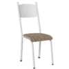 Cadeira Tubular America 051 Branco Assento Rattan ARTEF