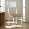 Cadeira Tubular America 051 Branco Assento Rattan ARTEF