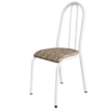 Cadeira Tubular America 056 Branco Assento Rattan ARTEF