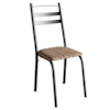 Cadeira Tubular America 061 Preto Assento Rattan ARTEF