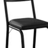 Cadeira Tubular Europa 118 Preto Assento Preto ARTEF