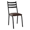 Cadeira Tubular Europa 118 Preto Assento Tecelão Cacau ARTEF