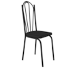 Cadeira Tubular Europa 121 Preto Assento Preto ARTEF