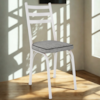 Cadeira Tubular Europa 141 Branco Assento Grafiato ARTEF