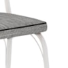 Cadeira Tubular Europa 141 Branco Assento Grafiato ARTEF