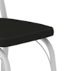 Cadeira Tubular Europa 141 Branco Assento Preto ARTEF