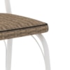 Cadeira Tubular Europa 141 Branco Assento Rattan ARTEF